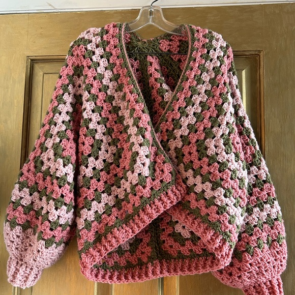 Sweaters - Crochet cottagecore cardigan